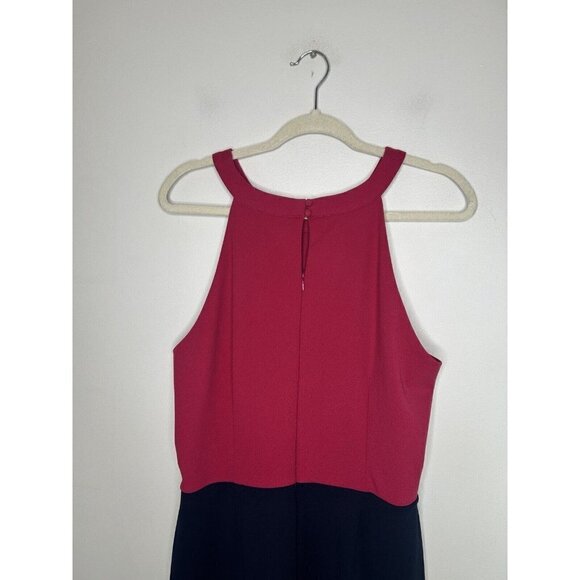Goldray Stitch Fix Karlie Knit Dress Fuchsia Navy Blue Color block Size XL NWT - Picture 7 of 14